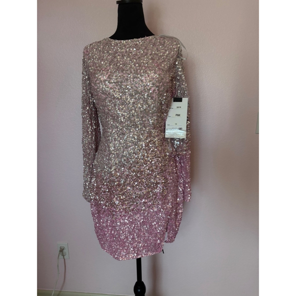 Women's Primavera Couture Pink Cocktail Dress Size 10 - Picture 4 of 8